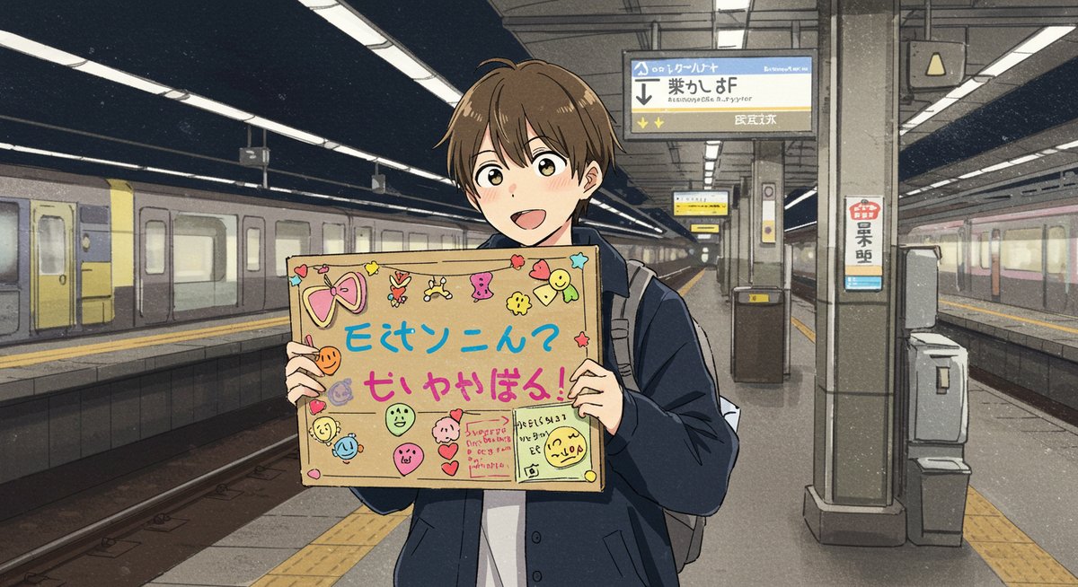 駅 広告 アイドル